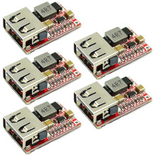 5 St - Buck Converter Bil USB-Laddarmodul 6-24V 12V 24V Till 5V 3A Step Down Voltage Regulator Power Supply Module