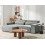 Beliani Modular Corner Sofa 3 Seater HELLNAR Right Hand Grey Fabric 6