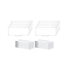 10 Acryl-Tischkartenhalter, transparente Tischständer, Schilderständer, Tischnummern mit Kartenfächern
