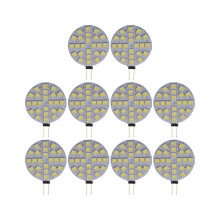 10 Stück 4,8-W-LED-Lampen mit G4-Sockel (5050 SMD) für 12 V, ersetzen Halogenlampen mit zwei Stiften,