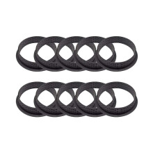 10-teiliges Tortenform-Set, Mousse-Tortenring, runde Form, Dessert-Torten-Dekorationswerkzeug, perforierter