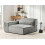 Beliani Corner Seat HELLNAR Fabric Grey Right Hand 2