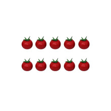 10 Tonfiguren im Maßstab 1:12, Puppenhaus-Obst, -Lebensmittel, -Gemüse, Miniatur-Tomaten für Puppenküchenspielzeug