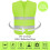 10Pack High Visibility Safety Vest for Traffic Work, Running, Security Guard,Construction Vest with 2 Reflective Strips 3