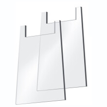 Couch Wall Stopper, Clear Acrylic Wall Spacer for Square Legs Within 3", Prevents Furniture Movement, 2Pcs