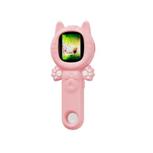 2-in-1 Digital Microscope, 500x Magnification, Handheld Microscope, 2MP Camera with 8 LEDs for Children, Plants, Insects, Pink
