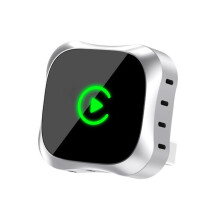 2-in-1 Wireless CarPlay Dongle, Wireless Android Auto Adapter, AI Smart Box für kabelgebundene CarPlay-Fahrzeugsysteme