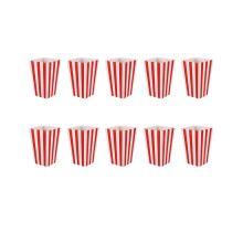 120 kleine Popcorn-Tüten und -Boxen mit Kinostreifen-Motiv, rot