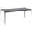 Beliani Garden Dining Table SOVARETO 180 cm 90 cm Marble Effect Black Marble 4