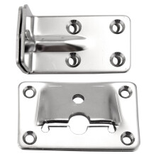 2-Piece Marine Grade Stainless Steel Table Mount Set, Detachable, Multi-Use for Home, Boat, Marine Accessories, Hardware