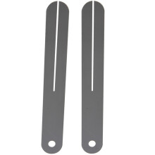 2-teiliges Bundabzieher-Griffbrett-Reparaturwerkzeug mit Schutzstahlplatte für E-Gitarre und Bass