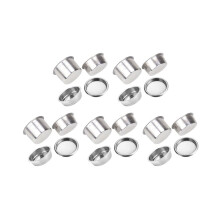 20 delar 51 mm kaffefilter ersättningsfilterkorg för bottenlös kaffefilterhållare för espressomaskiner