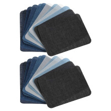 20 Stück Heißklebe-Reparaturflicken zum Aufbügeln für Jeans und Taschen – dekoratives Design