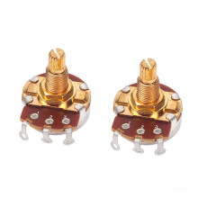 2 Stück Gitarren-Bass-Lautstärkeregler-Potentiometer-Schalter A250K