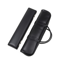 16-Hole Flute Leather Case and Bag Set Portable Waterproof Leather Flute Bag Protection for Woodwind Instruments Music Accessories