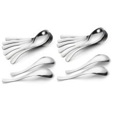 16er-Pack Suppenlöffel, Suppenlöffel aus Edelstahl, dicke, schwere Esslöffel