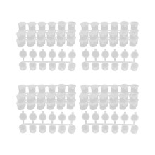 20 Streifen, 120 Farbtöpfchen, leere Farbstreifen, Farbbecher, 10-ml-Farbtöpfchen, transparente Aufbewahrungsbehälter