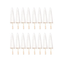 16 Papierschirme für Hochzeiten, Gastgeschenke, 40 cm, Bambusschirme für Tischdekorationen bei Brautpartys,