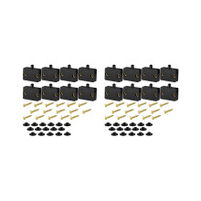16-teiliges Set automatischer Türschalter für Kleiderschränke und Garderoben, kompatibel mit 12 V, 24