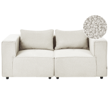 Modular Sofa 2 Seater AXEBO Off-White Boucle