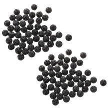 100 Stück schwarze, biochemische Teichfilterkugeln mit 18 mm Durchmesser für Aquarien.