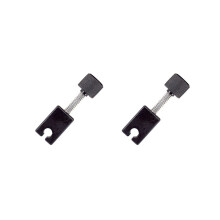 2 Stück schwarze Bass-Stegsättel für kopflose Bassgitarren, Zubehör und Ersatzteile