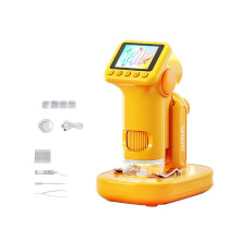 1600X Handheld Microscope with 2-inch Screen, Children's Magnifying Lens, Portable Electronic Microscopes, Supports Camera Photos