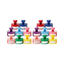 16 x 8 Farben Flachpinsel zum Mischen von Farbtinte, Bastelpinsel-Set zum Mischen von Farbtinte, Runde