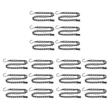 18er-Pack Hängeketten, robuste und langlebige 50 cm lange Ersatzketten für Hängekörbe – 3-Punkt-Gartenpflanzenhänger