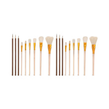 18-teiliges Set Glasurpinsel für Keramik, Acryl-, Aquarell- und Ölmalerei - Keramikpinselset