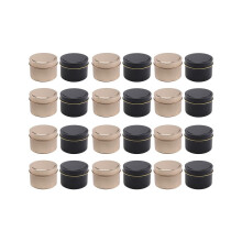 24 packs of candle tins with lids, 4 oz, metal candle jars for DIY candle making, arts and crafts, party favors and gifts