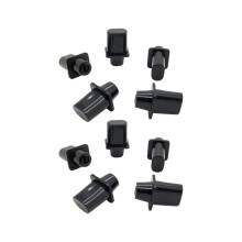 10x Fernbedienungskappen für Telecaster Top Hat Schalterkappe Schwarz für Tele Gitarrenteile