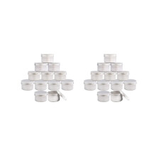 24 x 4 oz Metal Candle Tins for DIY Candle Making, Metal Tins with Screw-on Lids, for Candle Making, Crafts, and Storage (Silver)