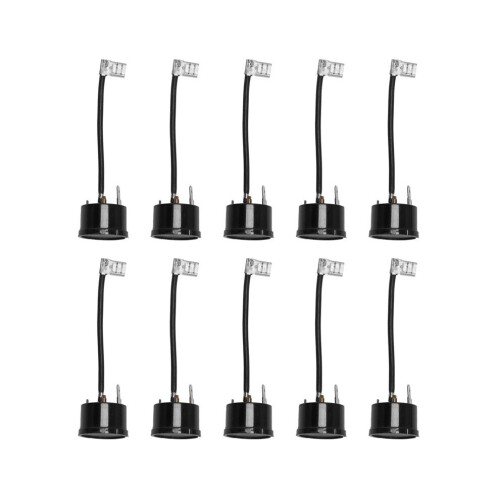 10X Plastic Compressor Thermal Overload Protection for Air Conditioner with Cable Black