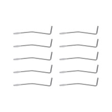 10x Silberner 5,0-mm-Wipphebel-Tremoloarm aus Stahl für E-Gitarren und Instrumente