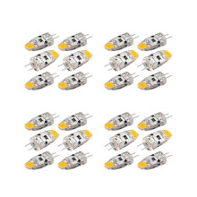 24 Stück G4 LED-Lampen, 12 V, dimmbar, COB-LED, G4-Lampe, 1,5 W, 360 Abstrahlwinkel, ersetzt 15-W-Halogenlampe