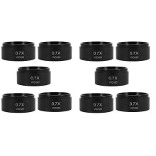 10X WD120 0,7X Trinokular-Stereomikroskop-Vorsatzobjektiv mit Barlowlinse, 48 mm Gewinde