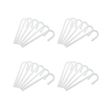 24 Pieces Acrylic Tube U Shape Pipe Elbows for Aquarium CO2 System / Diffuser