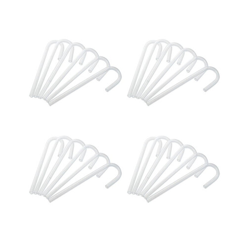 24 Pieces Acrylic Tube U Shape Pipe Elbows for Aquarium CO2 System / Diffuser