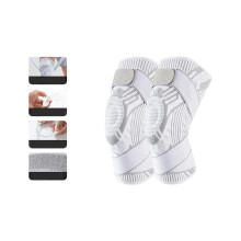1 Pair Ergonomic Knee Stabilizers Knee Wrap for-White XL