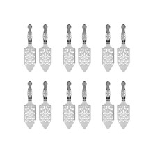 12-teiliges Absinth-Löffelset, Absinth-Cocktaillöffel-Set aus Edelstahl, gotisches Absinthbrunnen-Löffelset