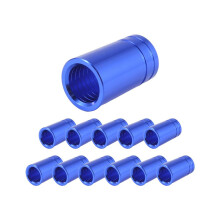 12 Stück/Packung .370 Aluminium-Drahtendhülsen, 25 mm, für Eisenschäfte, Schlägelzubehör