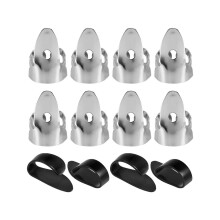 12-teiliges Fingerpick-Set aus Stahl, Metall-Fingerpicks, verstellbare Bass-Fingerpicks für Gitarre,