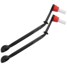 2X 2 In 1 Coffee Machine Brush Nylon Espresso Coffee Grinder Brushes Coffee Spoon Machine Group Kitchen Tools