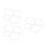 12 piece white nylon ukulele string set 1