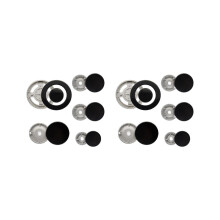 Set mit 2 Brennerkappen für Gasherde, Brennerkappen-Set für Gasherde, Brennerkappen für Kochfeldabdeckungen,