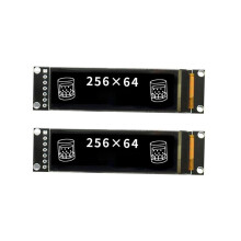 2 pieces 2.08 inch OLED display module 256 x 64 dot matrix SH1122 driver 7-pin SPI interface 16 grayscale levels