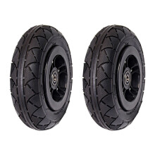 2pcs 8 inch Off-road Wheel Pneumatic Rubber All Terrain Mountain Wheels Kit for DIY Skateboard / Scooter / Rotating