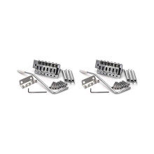 2-teiliges 52,5-mm-Gitarren-Tremolo-Set für Stratocaster- und Squier-E-Gitarren, Silber