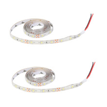 2x 1M 60-3528 SMD Wasserdichte LED-Lichtleiste DC12V (Weiß)